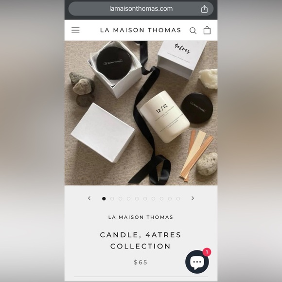 La Maison Thomas Candle 6/12 Wild Flowers + Marine Air - Picture 4 of 4